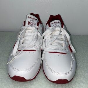 Size 5 - Reebok Classic Leather Chalk Mars Red